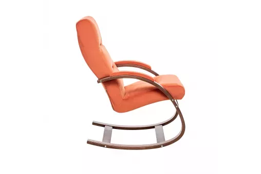 Кресло-качалка Leset Милано  Орех текстура V39 оранжевый