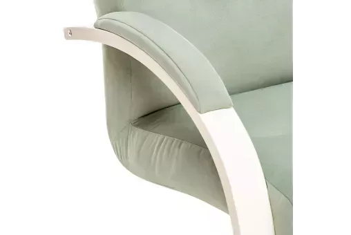 Кресло Leset Монэ  Слоновая кость V14 бирюзовый