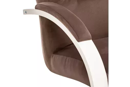 Кресло Leset Монэ  Слоновая кость V23 молочный шоколад