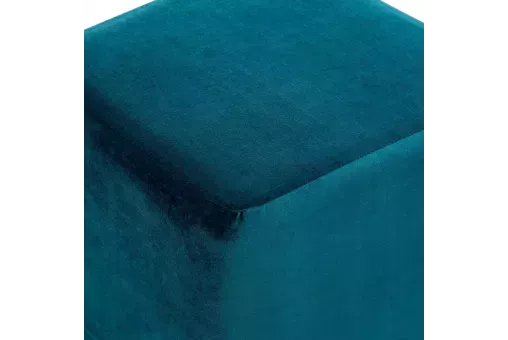 Пуф Leset Соул квадратный со съемным чехлом   Изумрудный