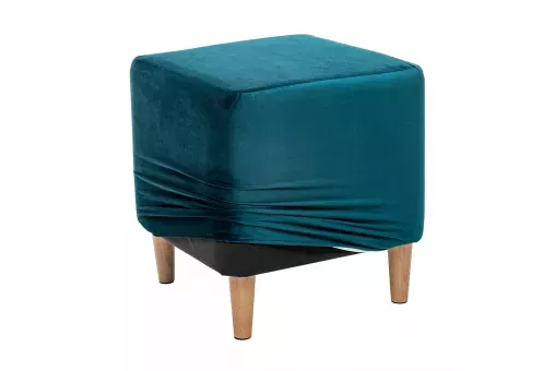 Пуф Leset Соул квадратный со съемным чехлом   Изумрудный