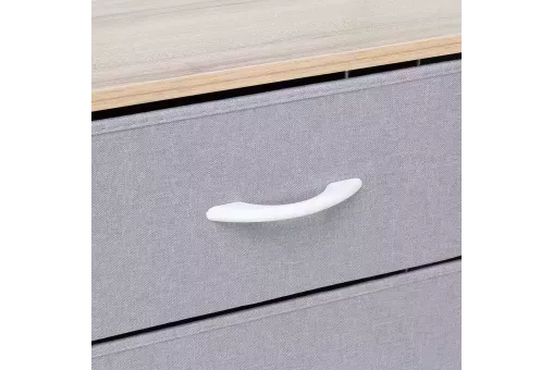 Комод Leset Ноа с вешалкой Белый / Светло-серый