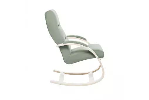 Кресло-качалка Leset Милано  Слоновая кость V14 бирюзовый