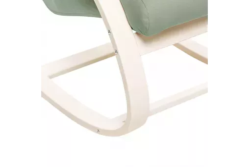 Кресло-качалка Leset Милано  Слоновая кость V14 бирюзовый