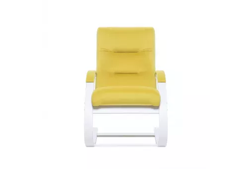 Кресло-качалка Leset Милано  Слоновая кость V28 желтый