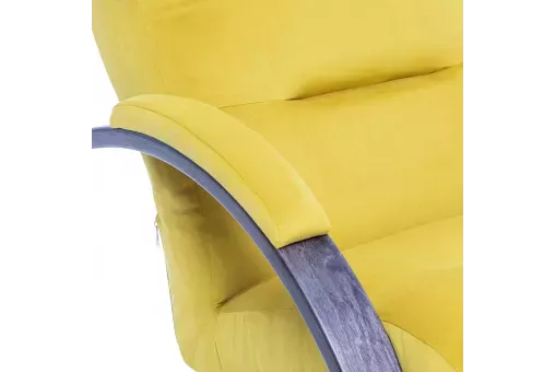 Кресло-качалка Leset Милано  Венге текстура V28 желтый