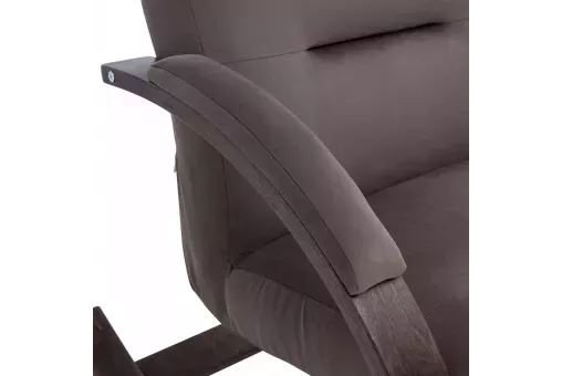 Кресло-качалка Leset Милано  Орех текстура V23 молочный шоколад