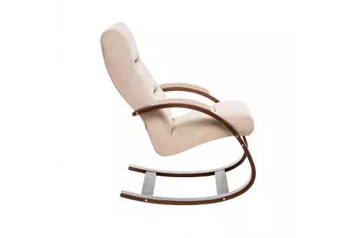 Кресло-качалка Leset Милано  Орех текстура V18 бежевый