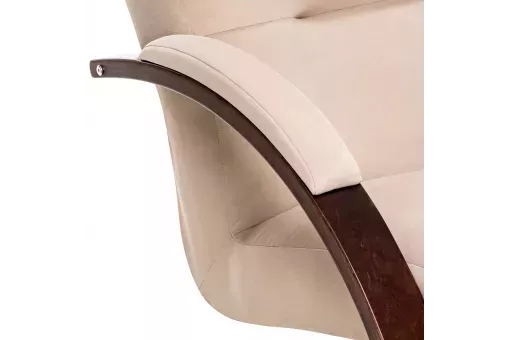 Кресло-качалка Leset Милано  Орех текстура V18 бежевый