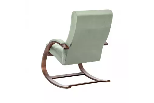 Кресло-качалка Leset Милано  Орех текстура V14 бирюзовый