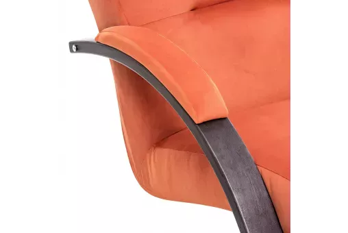 Кресло-качалка Leset Милано  Венге текстура V39 оранжевый