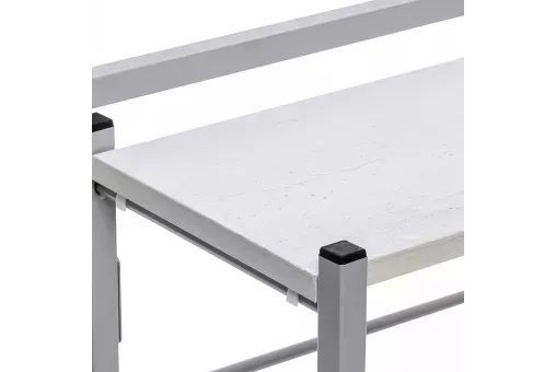 Стеллаж раскладной Leset Пако 800 Серый / бетон пайн светлый