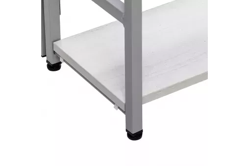 Стеллаж раскладной Leset Пако 800 Серый / бетон пайн светлый