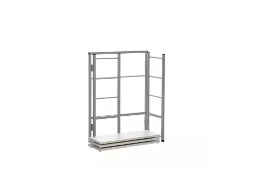 Стеллаж раскладной Leset Пако 800 Серый / бетон пайн светлый