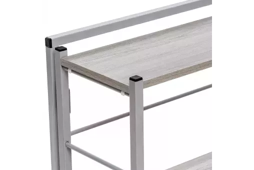 Стеллаж раскладной Leset Пако 800 Серый / атлас светлый