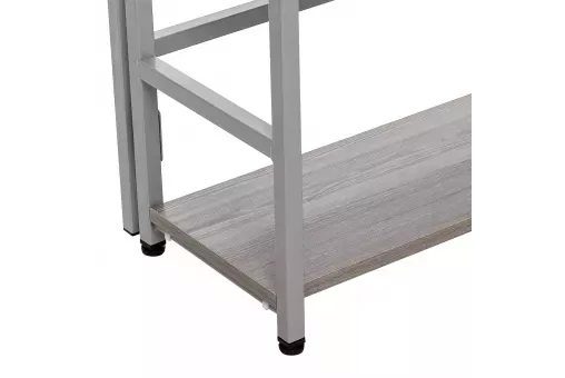 Стеллаж раскладной Leset Пако 800 Серый / атлас светлый
