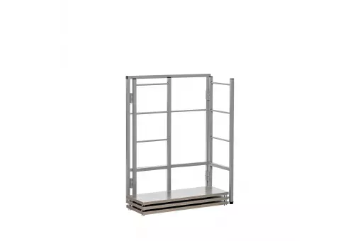 Стеллаж раскладной Leset Пако 800 Серый / атлас светлый
