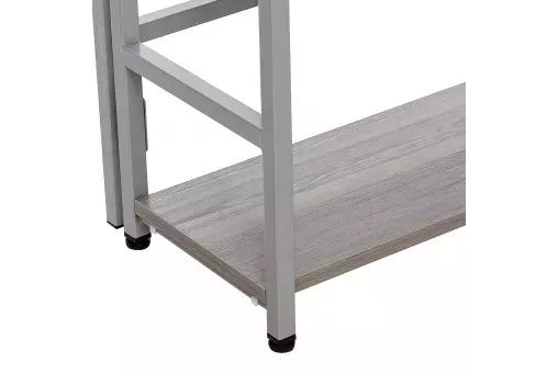 Стеллаж раскладной Leset Пако 1200 Серый / атлас светлый