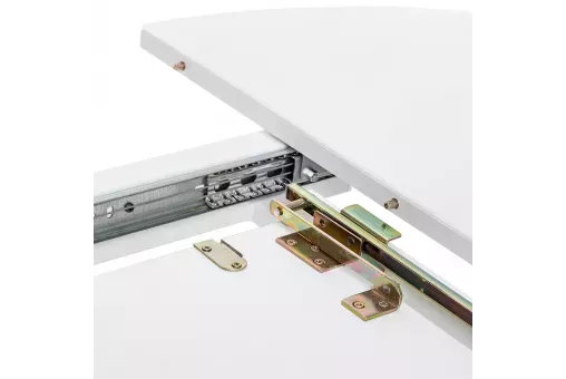 Стол раздвижной Leset Капри со стеклом белый