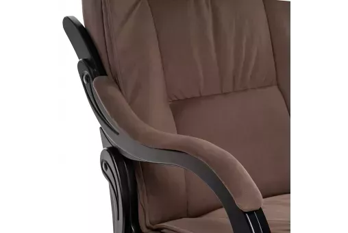 Кресло-маятник Модель 78 Венге ткань V 23  Венге V23 молочный шоколад