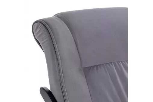 Кресло-качалка Модель 77  Венге V32 серый