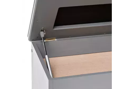 Обувница Leset Патриция  Серый ясень V19 коричнево-красный