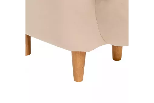 Пуф Leset Maral COMBI V18 бежевый / Milos 02 белый