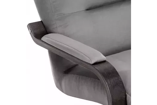 Кресло Leset Оскар  Венге текстура V32 серый