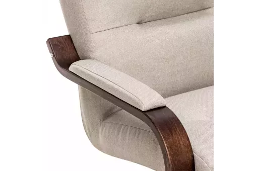 Кресло Leset Оскар  Орех текстура Malmo 05