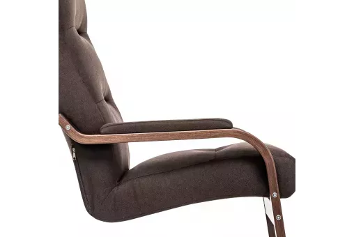 Кресло Leset Оскар  Орех текстура Malmo 28