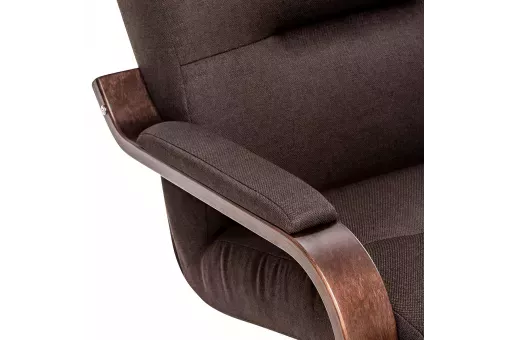 Кресло Leset Оскар  Орех текстура Malmo 28