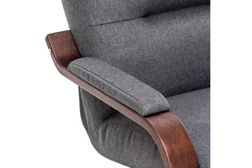 Кресло Leset Оскар  Орех текстура Malmo 95