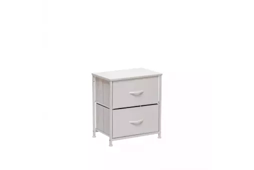 Комод Leset Линкс 2 ящ. Каркас Белый ящики Белые