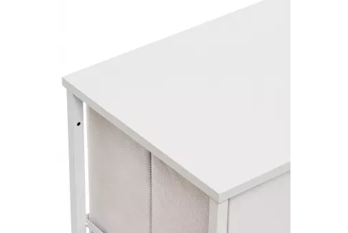 Комод Leset Линкс 6 ящ. Каркас Белый ящики Белые