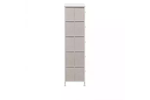 Комод Leset Линкс 5 ящ. Каркас Белый ящики Белые