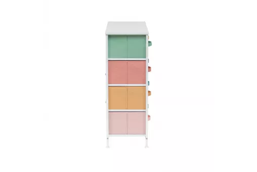 Комод Leset Линкс 8 ящиков  Белый Цветной