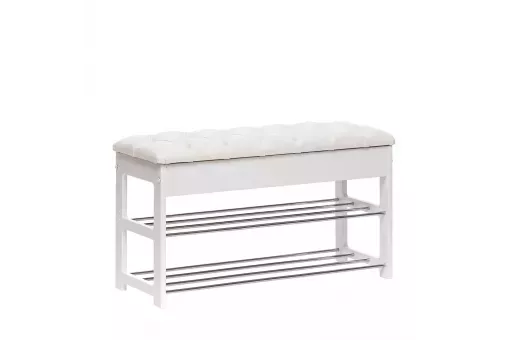 Банкетка Leset Грейс  Молочный дуб Mango 002 - каретная стяжка