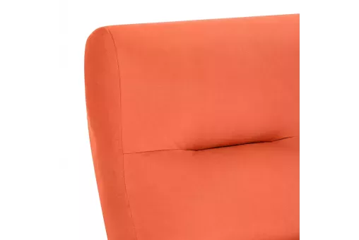 Кресло Leset Оскар  Орех текстура V39 оранжевый