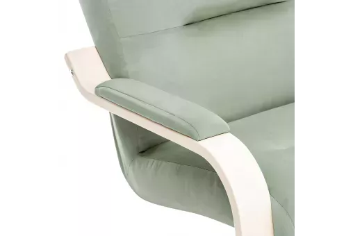 Кресло Leset Оскар  Слоновая кость V14 бирюзовый