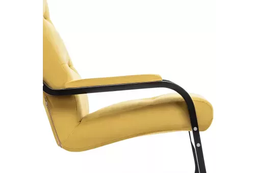 Кресло Leset Оскар  Венге V28 желтый