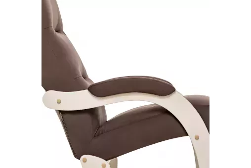 Кресло-качалка Leset Дэми  Слоновая кость V23 молочный шоколад