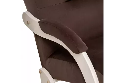 Кресло-качалка Leset Дэми  Слоновая кость V23 молочный шоколад