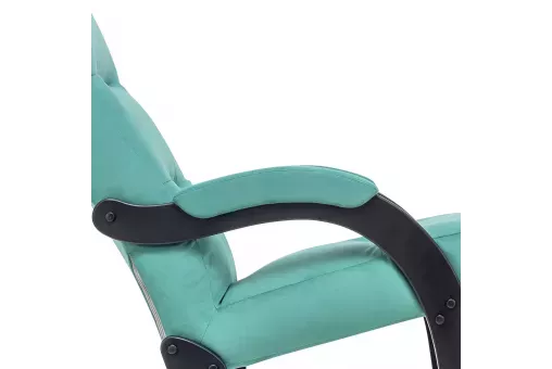 Кресло-качалка Leset Дэми  Венге V43 зелёный