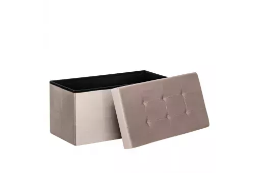 Пуф Leset Леда складной с крышкой велюр Какао