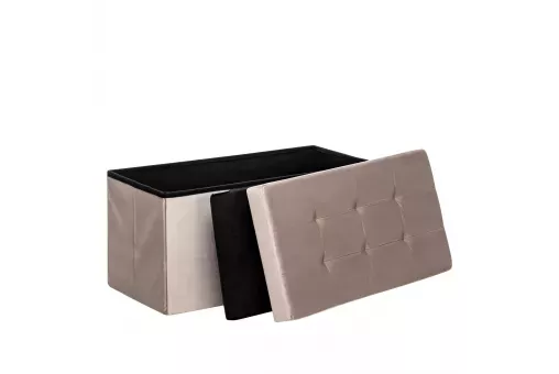 Пуф Leset Леда складной с крышкой велюр Какао