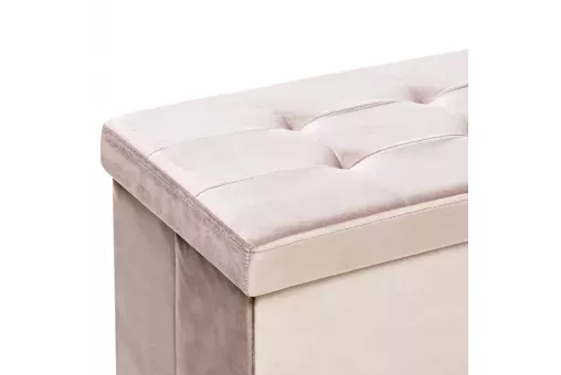 Пуф Leset Леда складной с крышкой велюр Какао