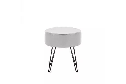 Пуф Leset Кома велюр Светло-серый