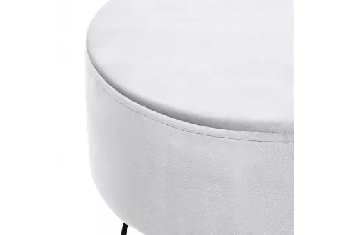 Пуф Leset Кома велюр Светло-серый