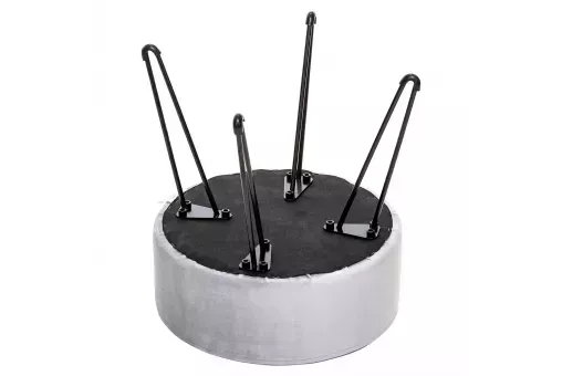 Пуф Leset Кома велюр Светло-серый