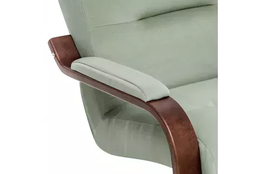 Кресло Leset Оскар  Орех текстура V14 бирюзовый